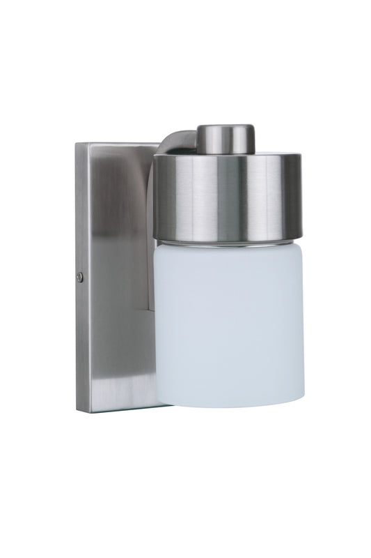 District One Light Wall Sconce by Craftmade in Brushed Polished Nickel Finish (12305BNK1)