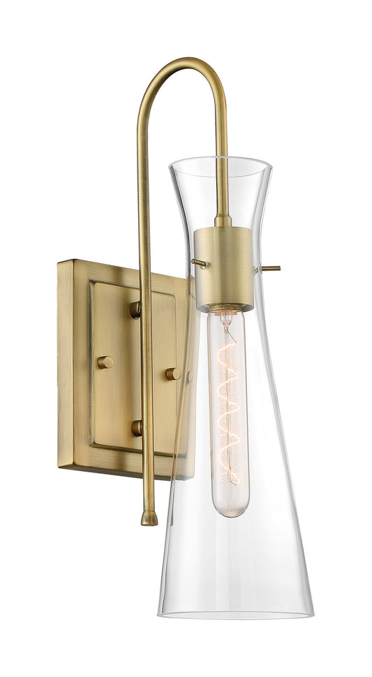 Bahari One Light Wall Sconce by Nuvo Lighting in Vintage Brass Finish (60-6857)