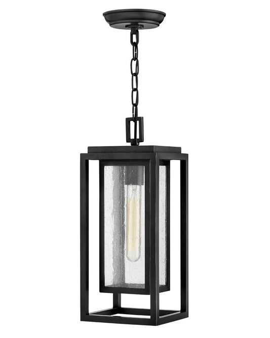 Republic LED Outdoor Hanging Lantern by Hinkley in Black Finish (1002BK)