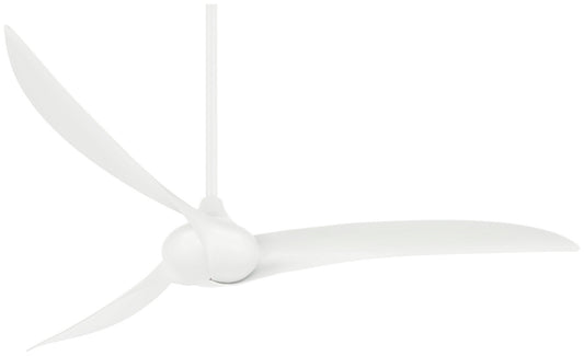  Wave 65" 65"Ceiling Fan by Minka Aire in White Finish (F855-WH)