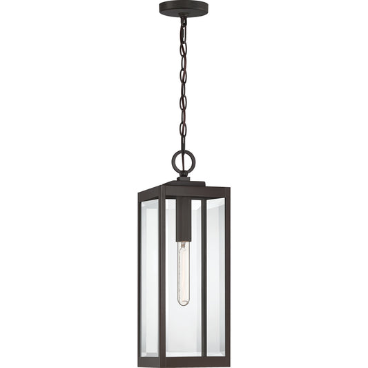 Westover One Light Mini Pendant by Quoizel in Western Bronze Finish (WVR1507WT)