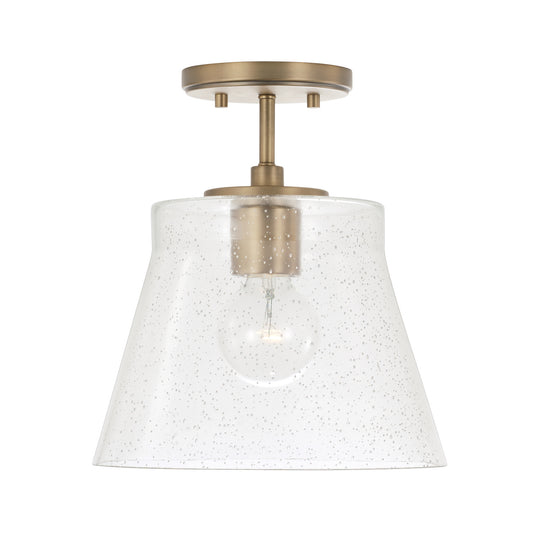 Baker One Light Pendant by Capital Lighting in Aged Brass Finish (346912AD)