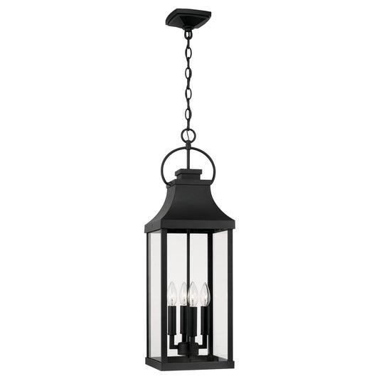 Bradford Four Light Outdoor Hanging Lantern by Capital Lighting in Black Finish (946442BK)