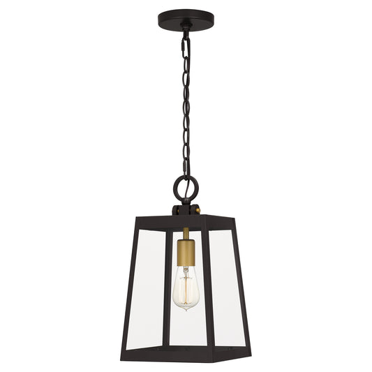Amberly Grove One Light Outdoor Hanging Lantern by Quoizel in Western Bronze Finish (AMBL1908WT)