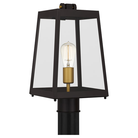 Amberly Grove One Light Outdoor Post Mount by Quoizel in Western Bronze Finish (AMBL9008WT)