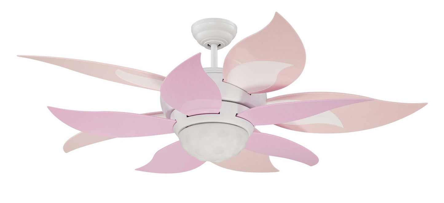  Bloom 52"Ceiling Fan by Craftmade in White Finish (BL52W10-PNK)