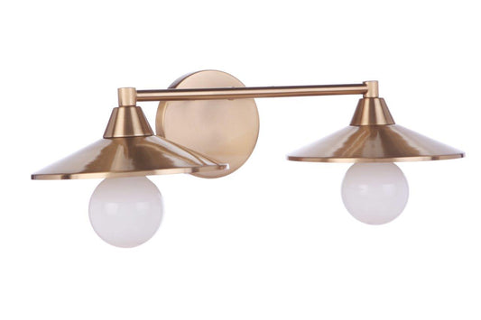 Isaac Two Light Vanity by Craftmade in Satin Brass Finish (12519SB2)