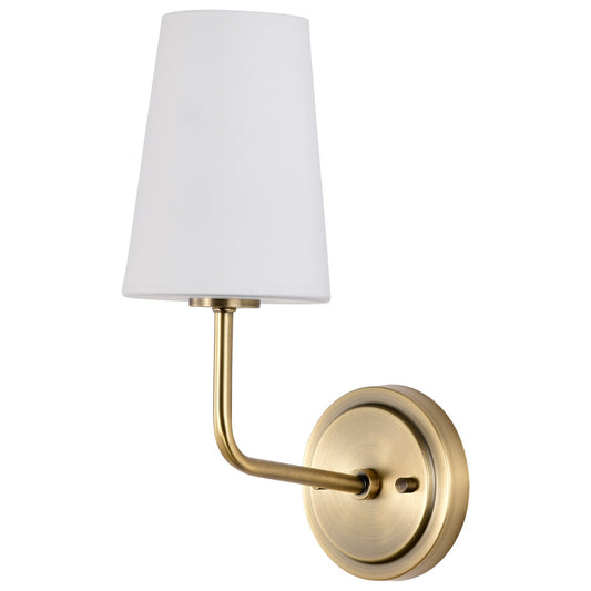 Cordello One Light Wall Sconce by Nuvo Lighting in Vintage Brass Finish (60-7883)