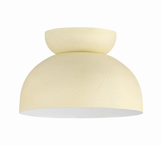 Ventura Dome One Light Flushmount by Craftmade in Cottage White Finish (59181-CW)