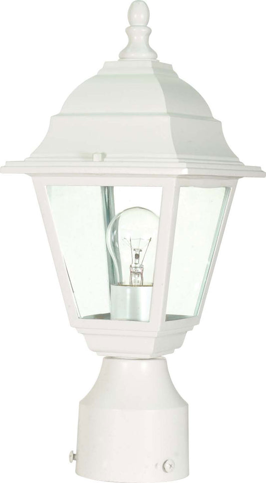 Briton One Light Post Lantern by Nuvo Lighting in White Finish (60-546)