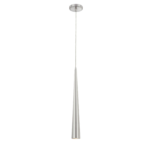 Sliver One Light Pendant by Eurofase in Satin Nickel Finish (20445-027)