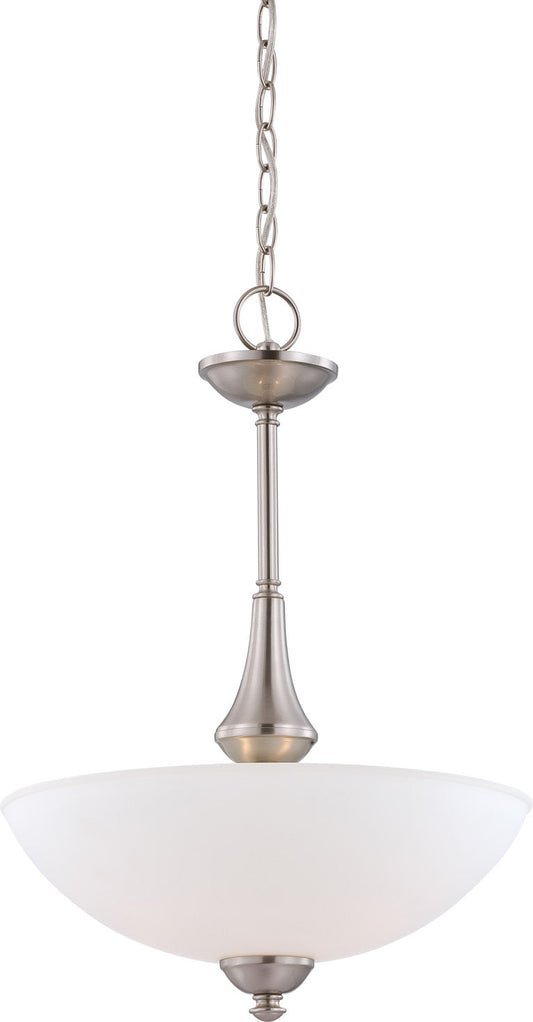 Patton Three Light Pendant by Nuvo Lighting in Brushed Nickel Finish (60-5038)