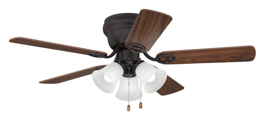  Wyman 3 Light 42"Ceiling Fan by Craftmade in Oil Rubbed Bronze Finish (WC42ORB5C3F)