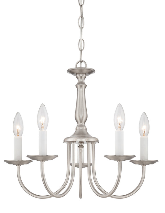 Chandelier Five Light Chandelier by Nuvo Lighting in Brushed Nickel Finish (60-1298)