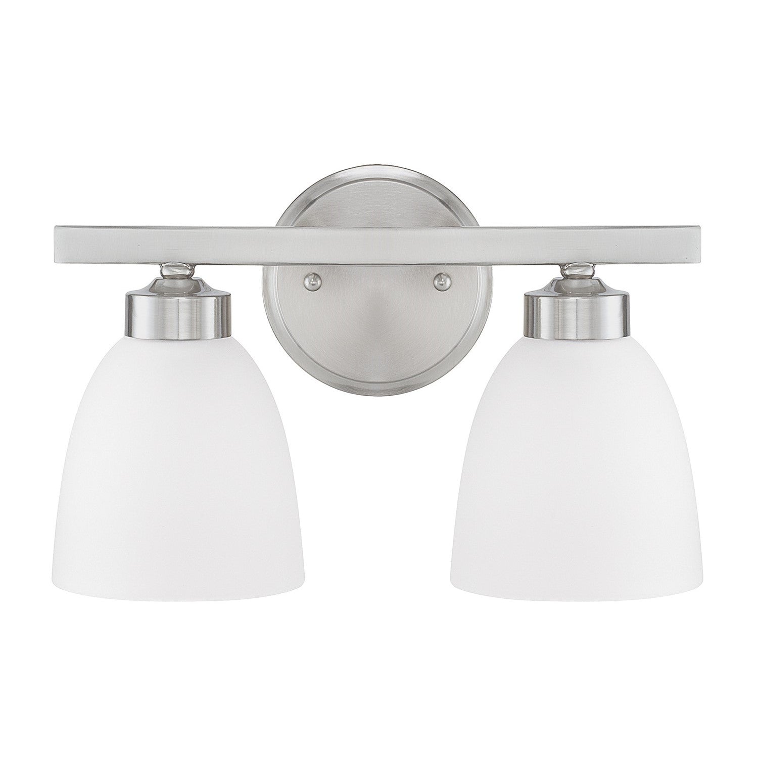 Jameson Two Light Vanity by Capital Lighting in Brushed Nickel Finish (114321BN-333)