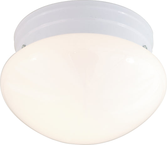 One Light Flush Mount by Nuvo Lighting in White Finish (60-6026)