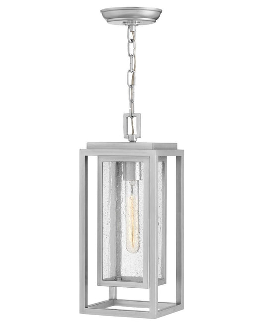 Republic LED Hanging Lantern by Hinkley in Satin Nickel Finish (1002SI)