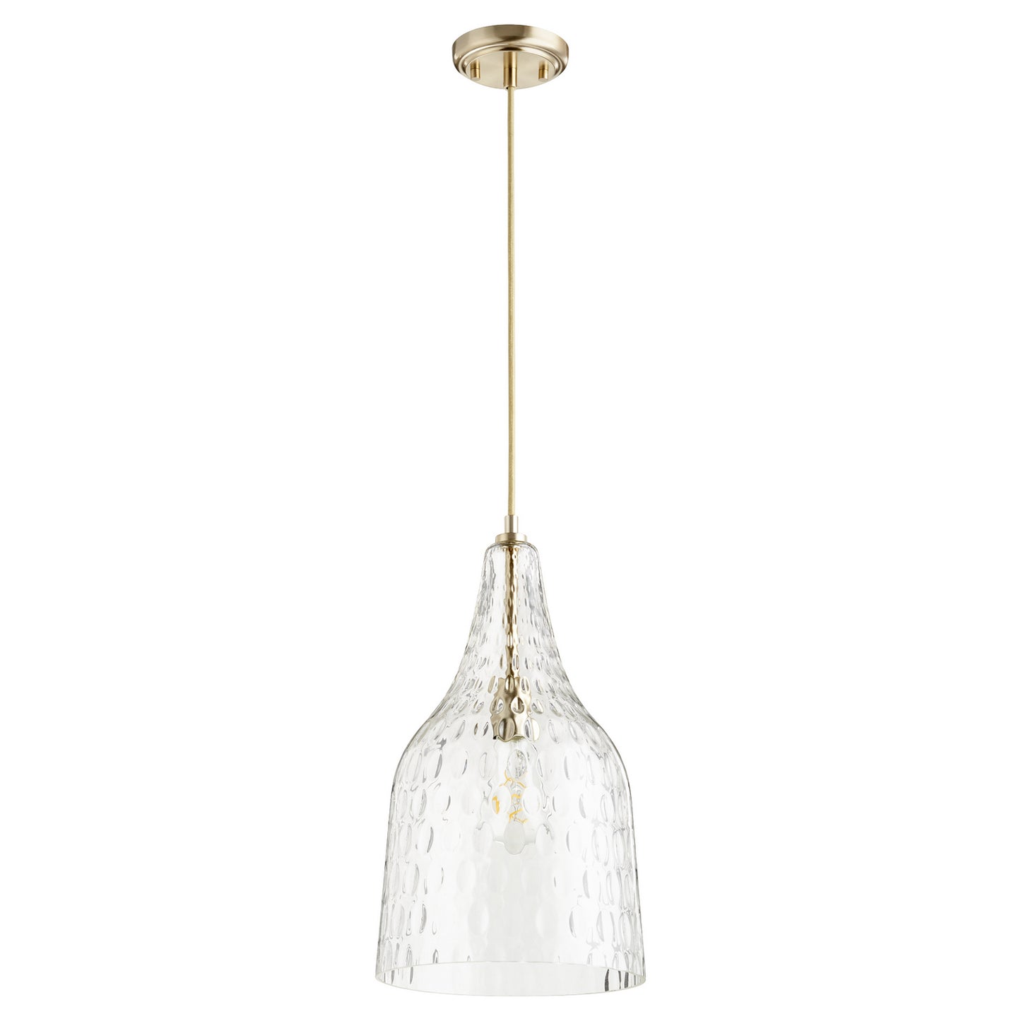  8142 Pendants One Light Pendant by Quorum in Aged Brass Finish (8142-80)