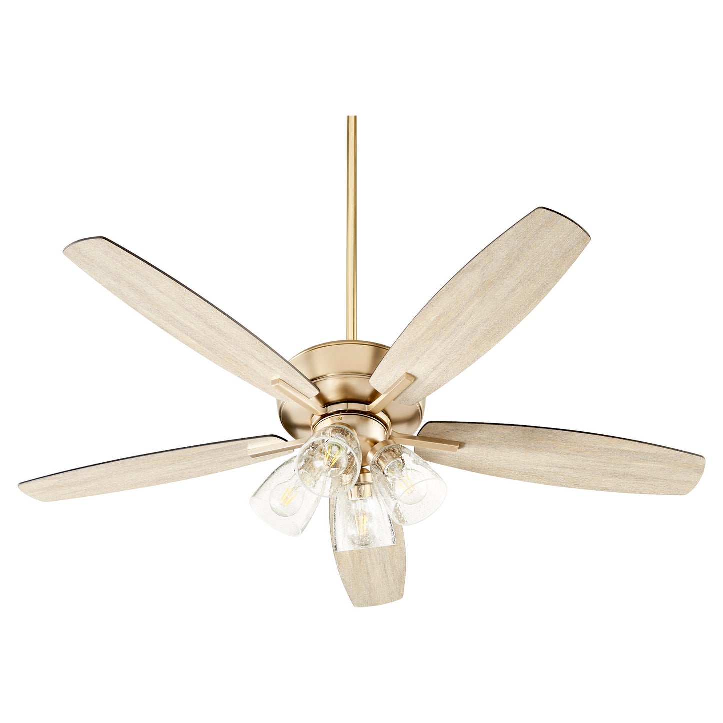  Breeze 52"Ceiling Fan by Quorum in Aged Brass Finish (7052-480)