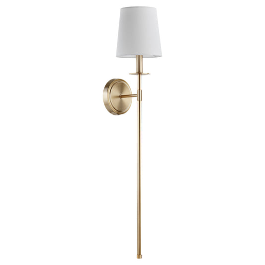  Belshaw One Light Wall Mount by Quorum in Aged Brass Finish (514-1-80)