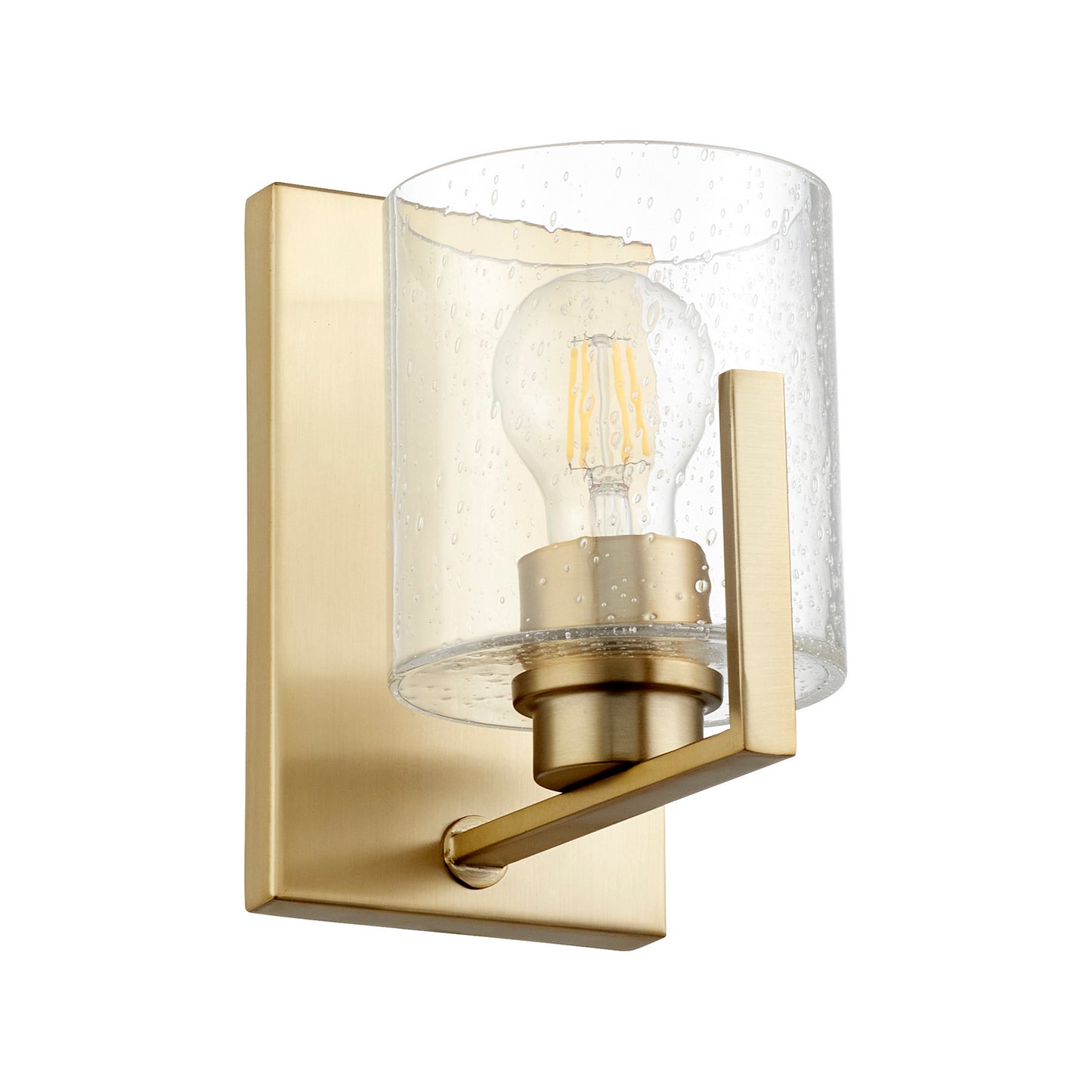  5190 Lighting Series One Light Wall Mount by Quorum in Aged Brass Finish (5190-1-80)