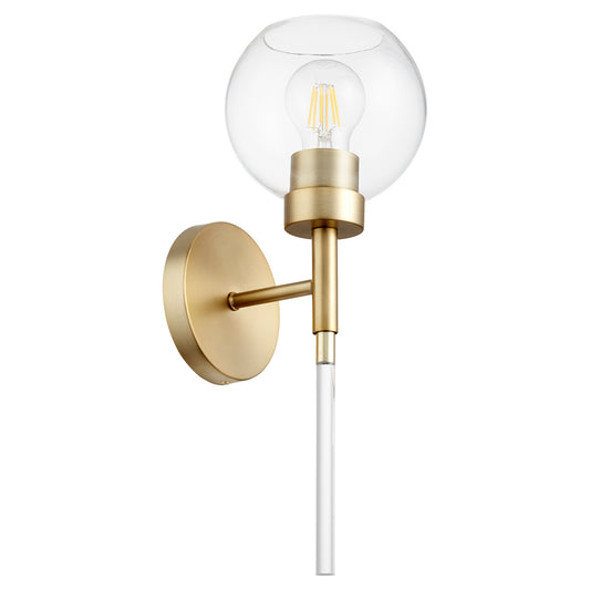  Volán One Light Wall Mount by Quorum in Aged Brass Finish (5317-1-80)