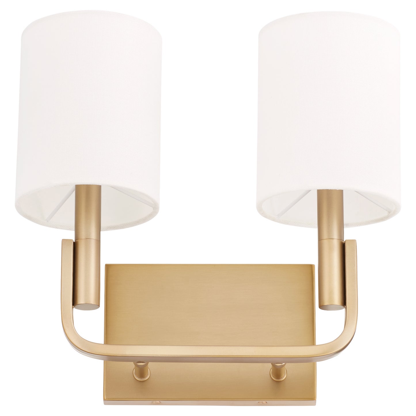  Tempo Two Light Wall Mount by Quorum in Aged Brass Finish (5210-2-80)