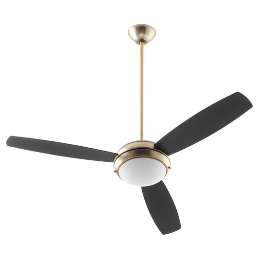  Expo 52" Ceiling Fan by Quorum in Aged Brass Finish (20523-80)