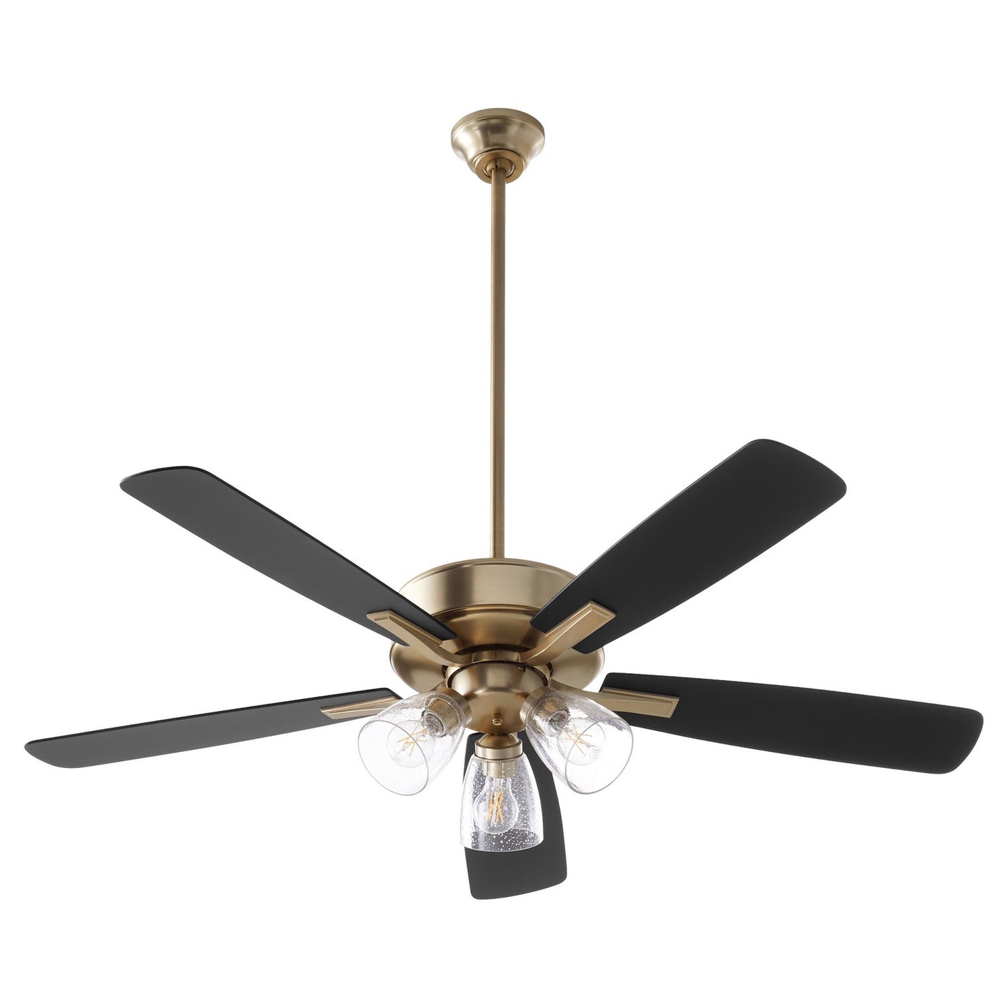  Ovation 52"Ceiling Fan by Quorum in Aged Brass Finish (4525-2380)