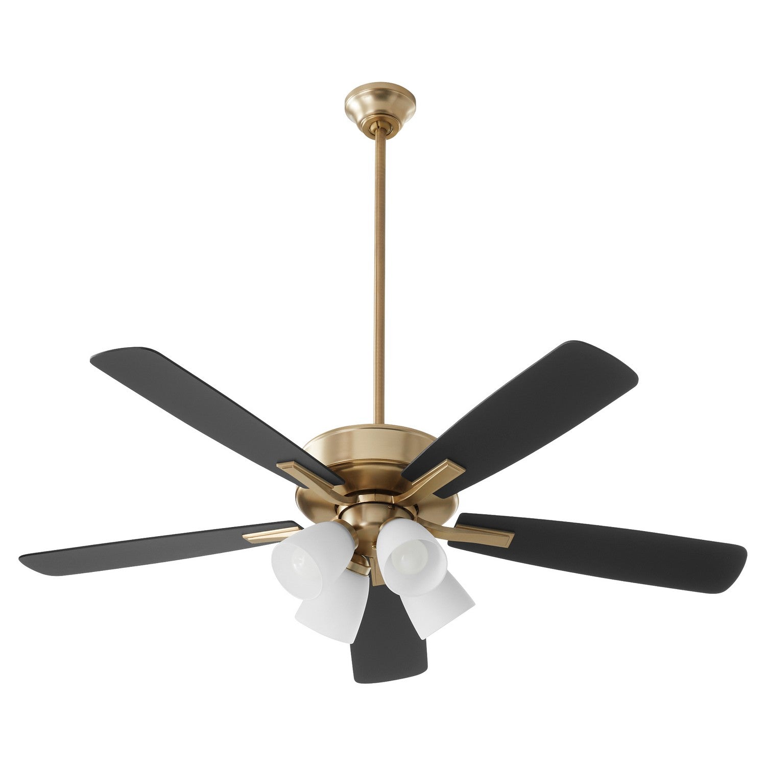  Ovation 52"Ceiling Fan by Quorum in Aged Brass Finish (4525-480)