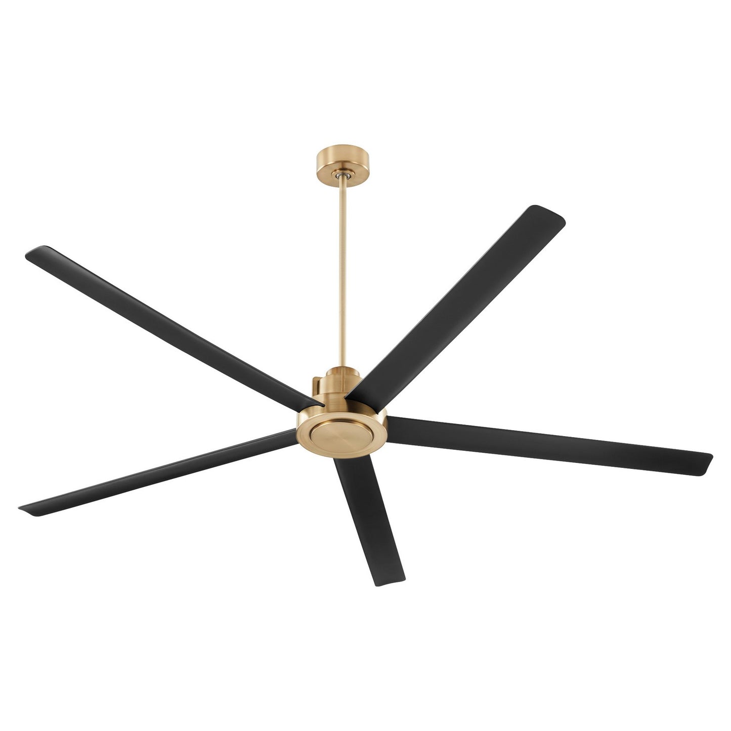  Revel 80" Ceiling Fan by Quorum in Aged Brass Finish (80805-8059)