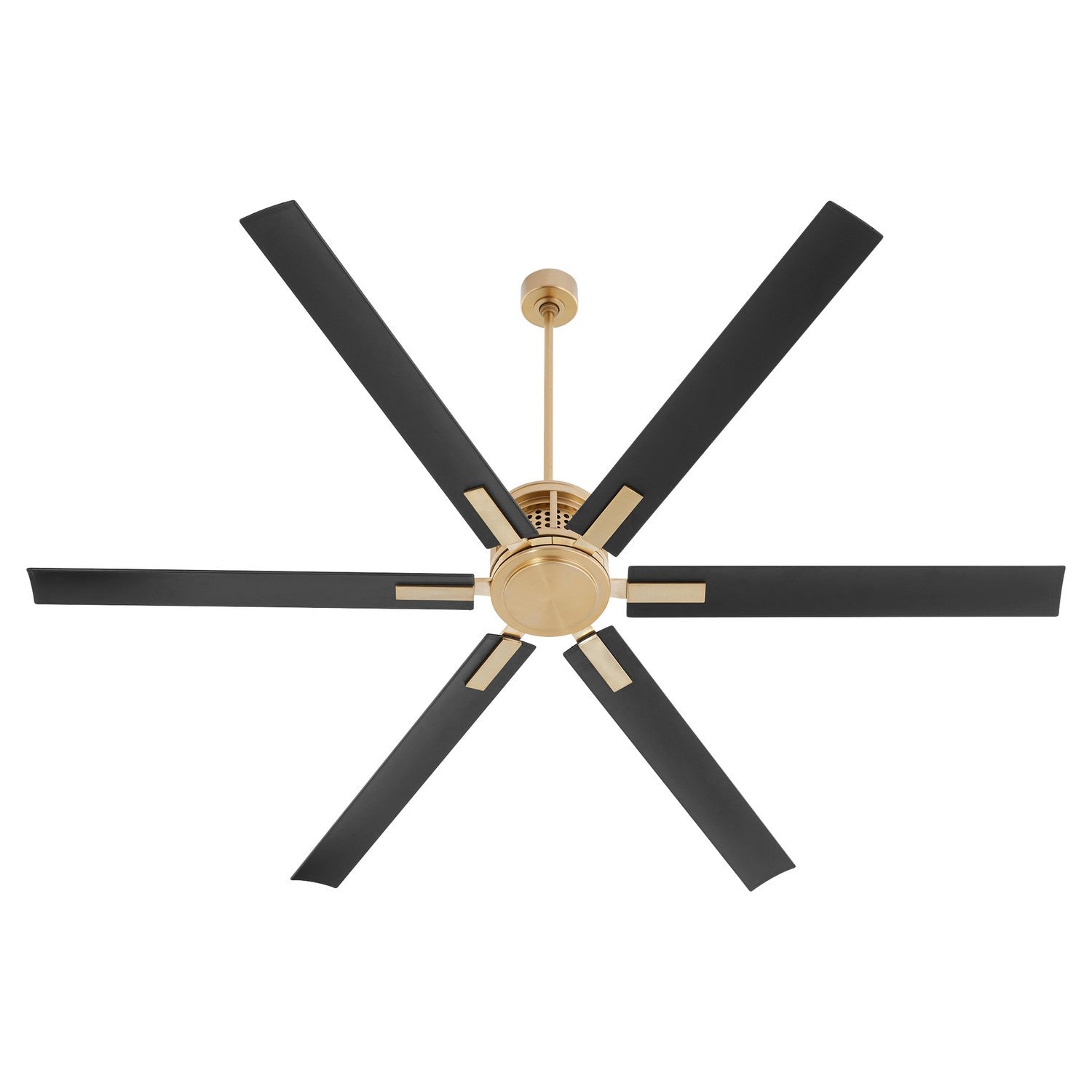  Zeus 80" Ceiling Fan by Quorum in Aged Brass Finish (10806-80)