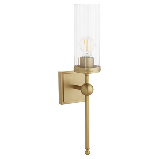  Lee Boulevard One Light Wall Mount by Quorum in Aged Brass Finish (560-1-80)