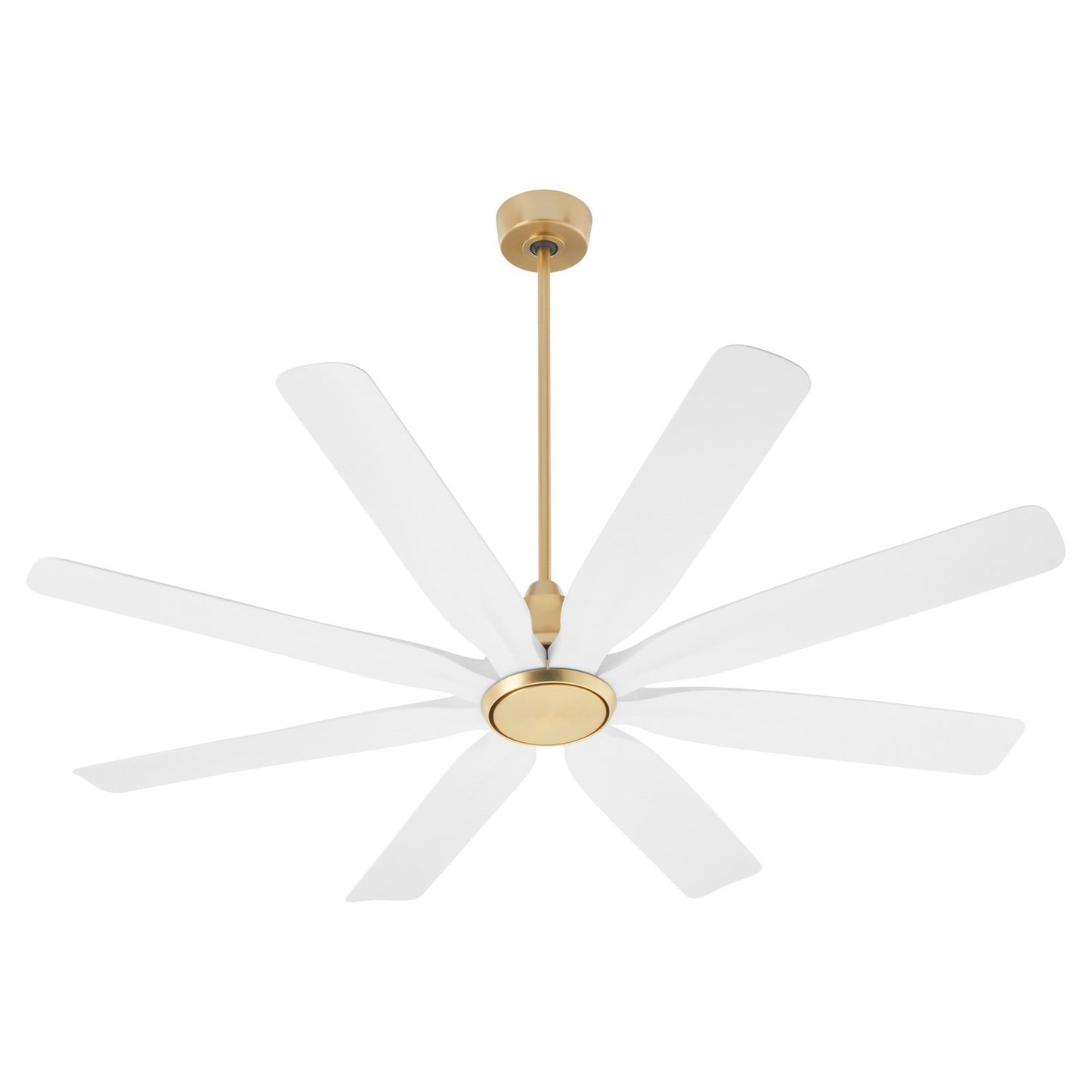  Rosales 60" Patio Fan by Quorum in Aged Brass Finish (33608-80)