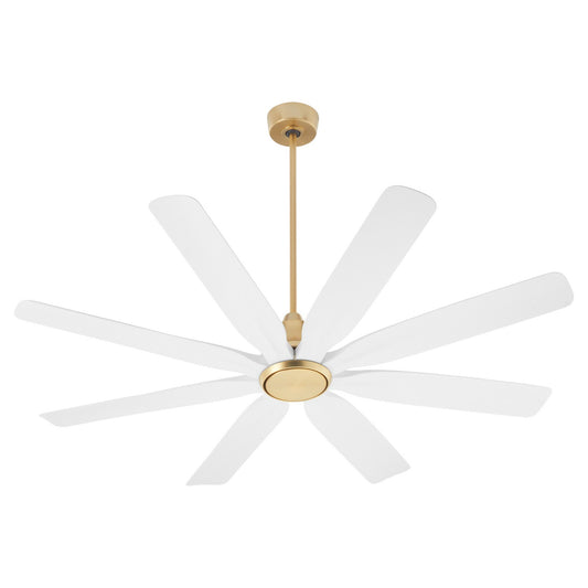  Rosales 60" Patio Fan by Quorum in Aged Brass Finish (33608-80)