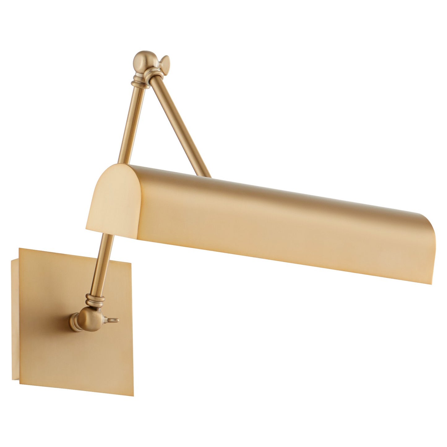  Picture Lights Two Light Picture Light by Quorum in Aged Brass Finish (411-15-80)