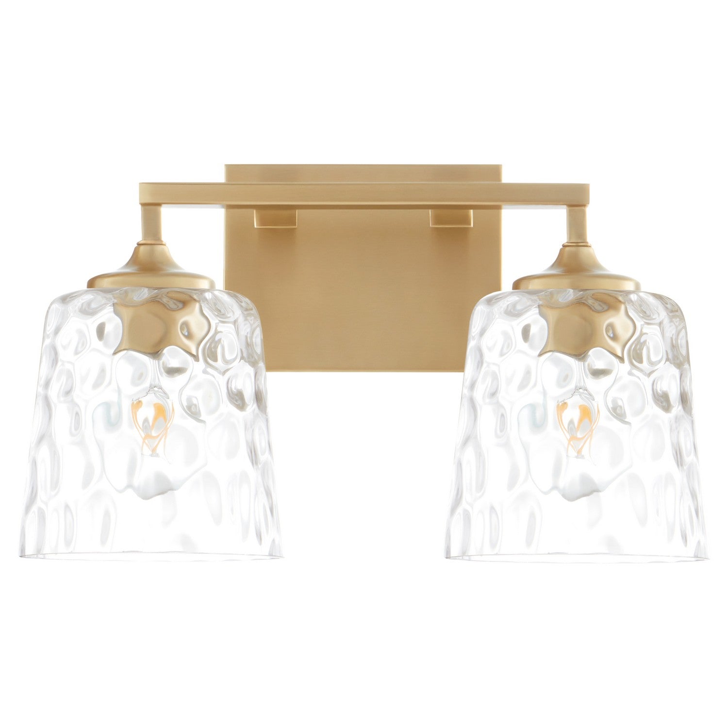  Eldorado Two Light Vanity by Quorum in Aged Brass Finish (5005-2-180)