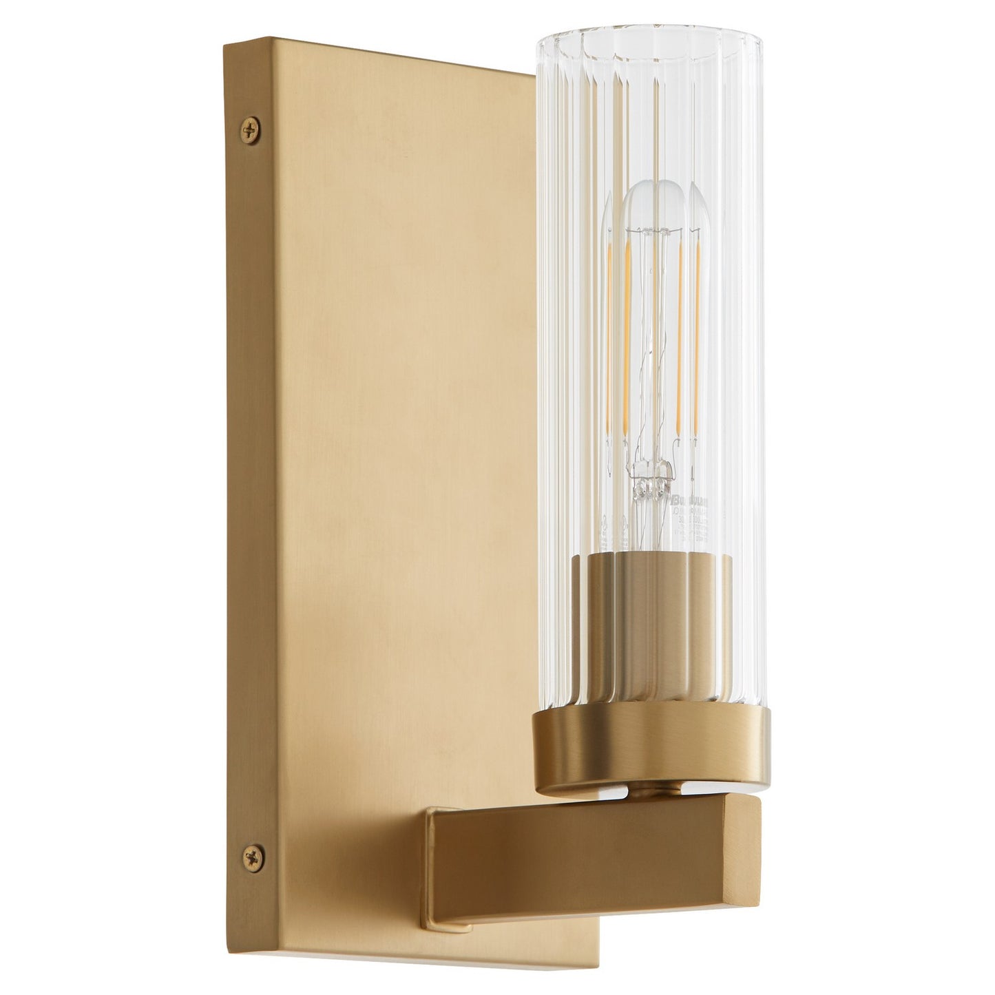  Kilbey One Light Vanity by Quorum in Aged Brass Finish (533-1-80)