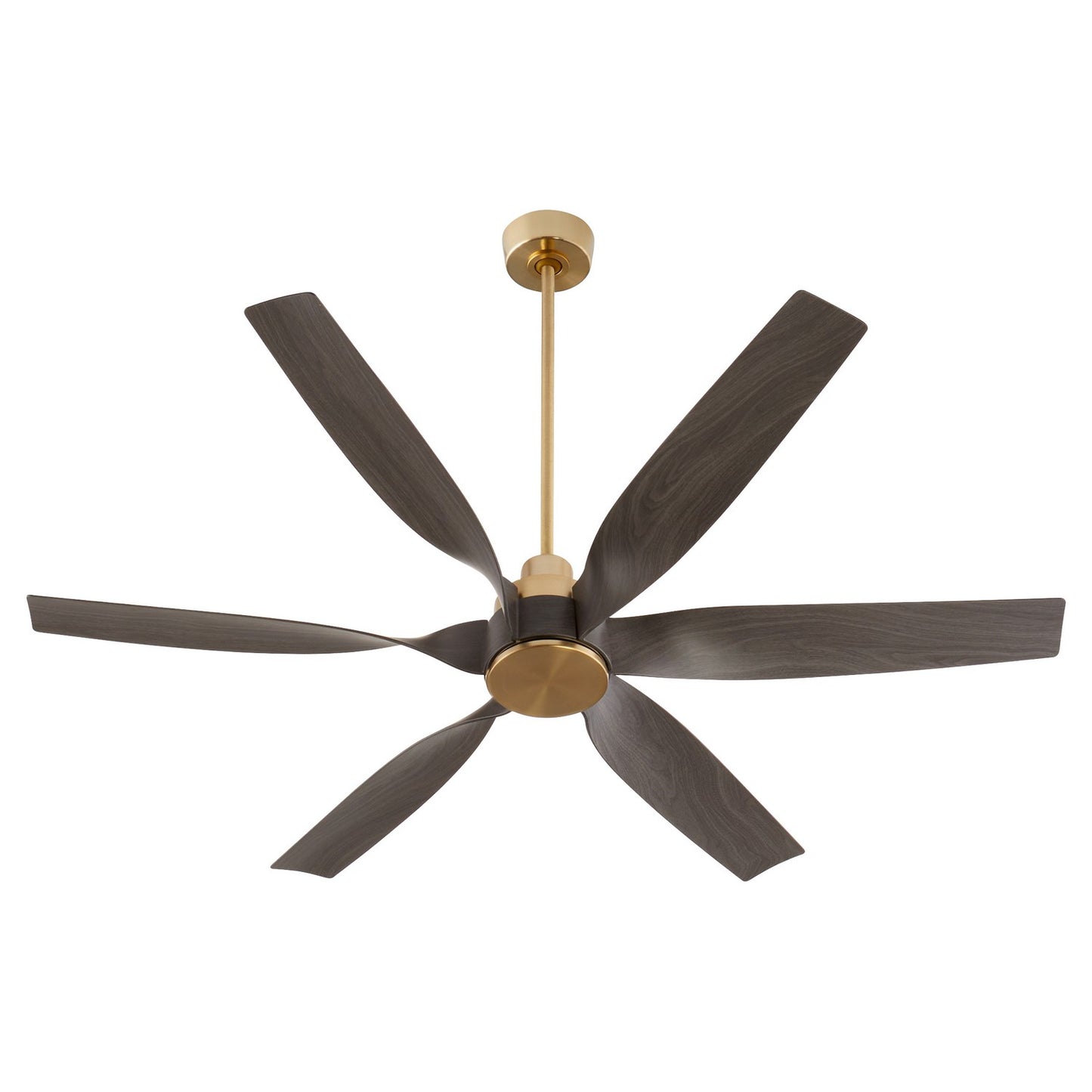  Kimbo 60" Patio Fan by Quorum in Aged Brass Finish (55606-80)