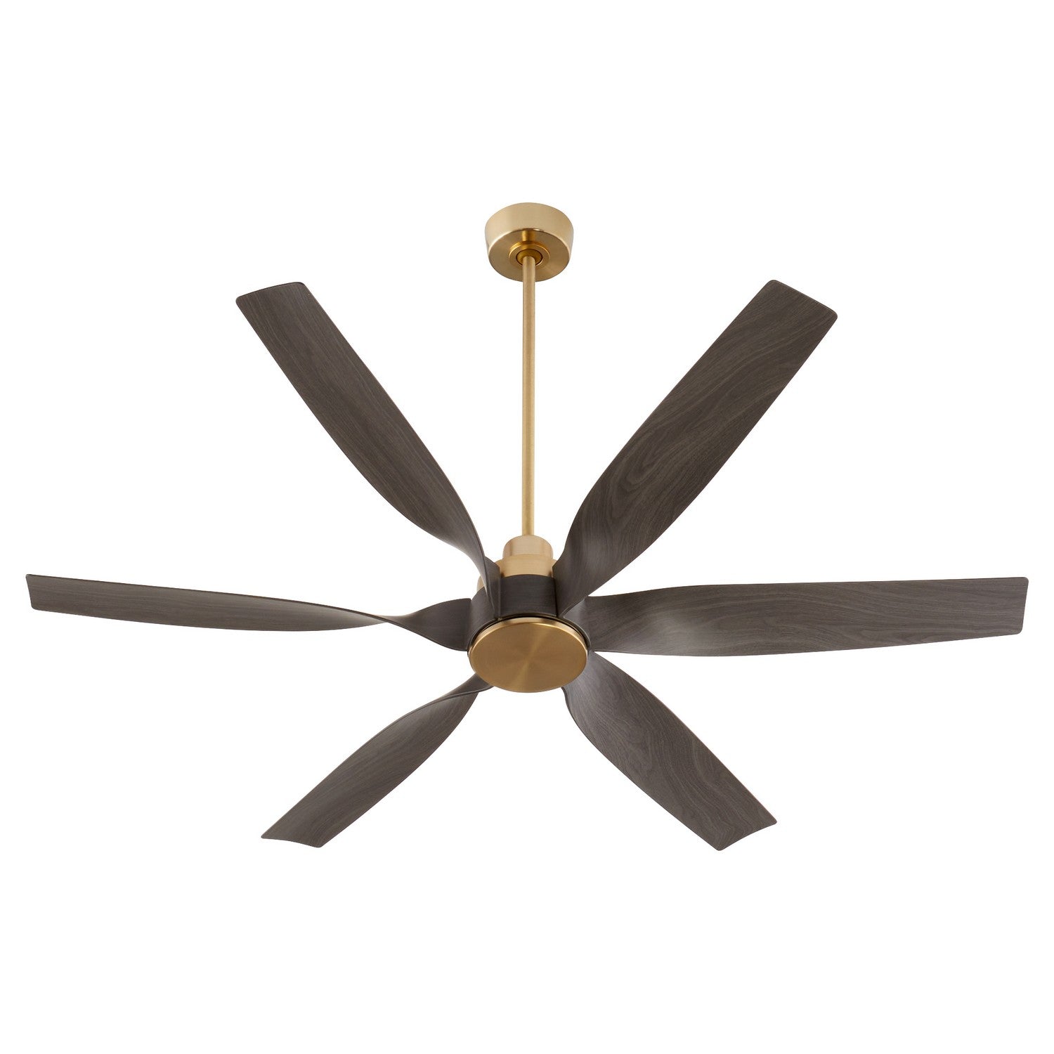  Kimbo 60" Patio Fan by Quorum in Aged Brass Finish (55606-80)