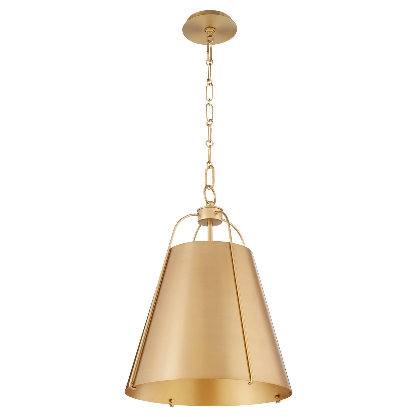  Jamie One Light Pendant by Quorum in Aged Brass Finish (861-1-80)