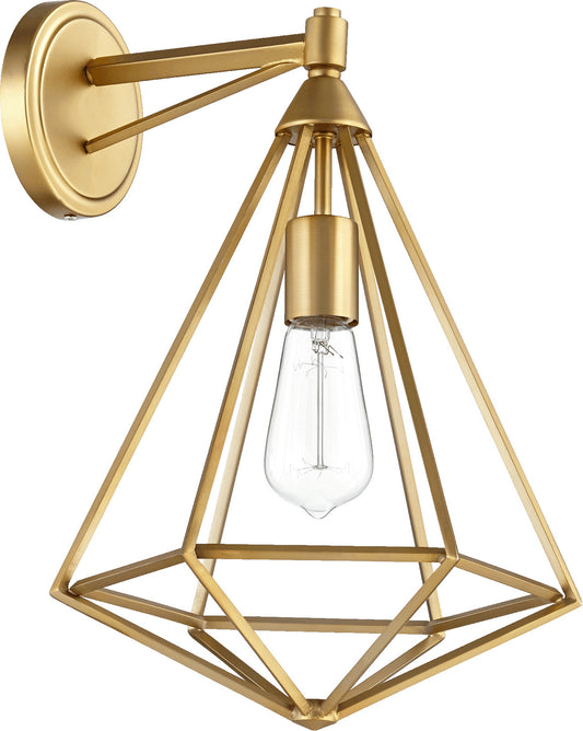  Bennett One Light Wall Mount by Quorum in Aged Brass Finish (5311-1-80)