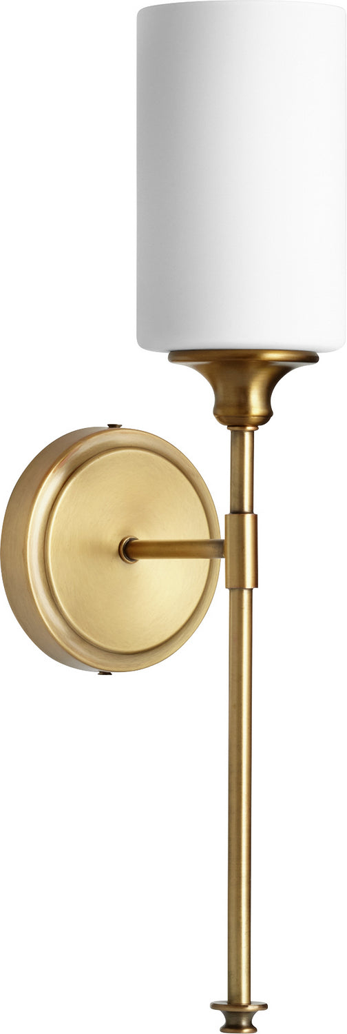  Celeste One Light Wall Mount by Quorum in Aged Brass Finish (5309-1-80)