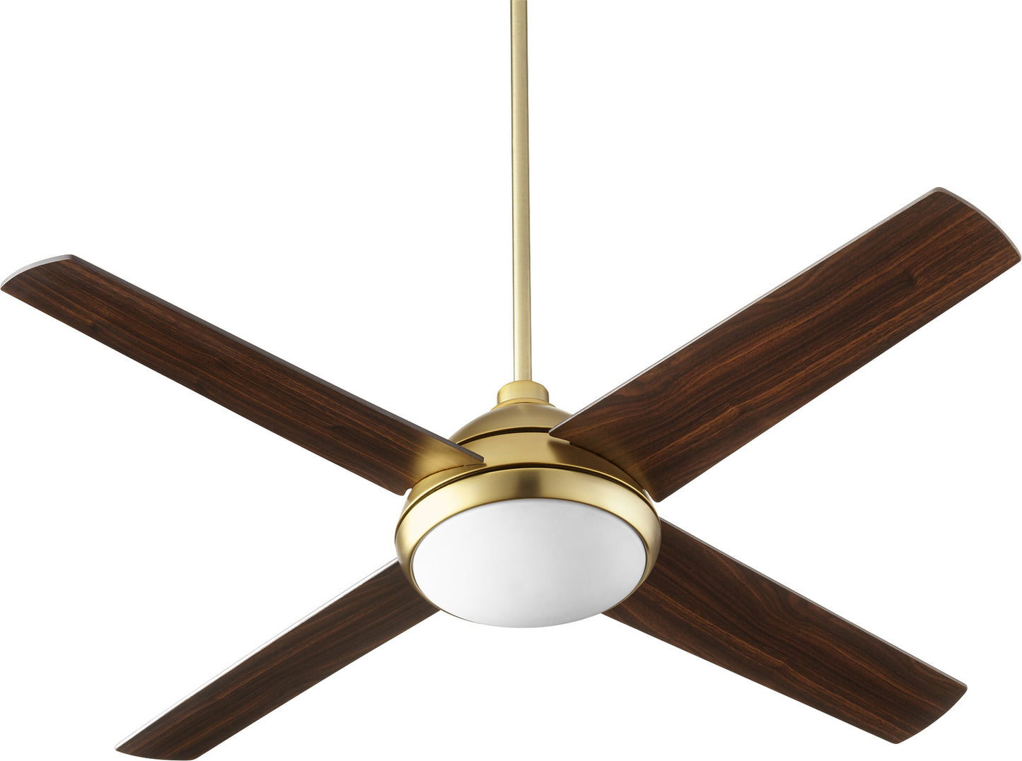  Quest 52"Ceiling Fan by Quorum in Aged Brass Finish (68524-80)