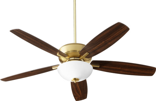  Breeze 52"Ceiling Fan by Quorum in Aged Brass Finish (70525-80)