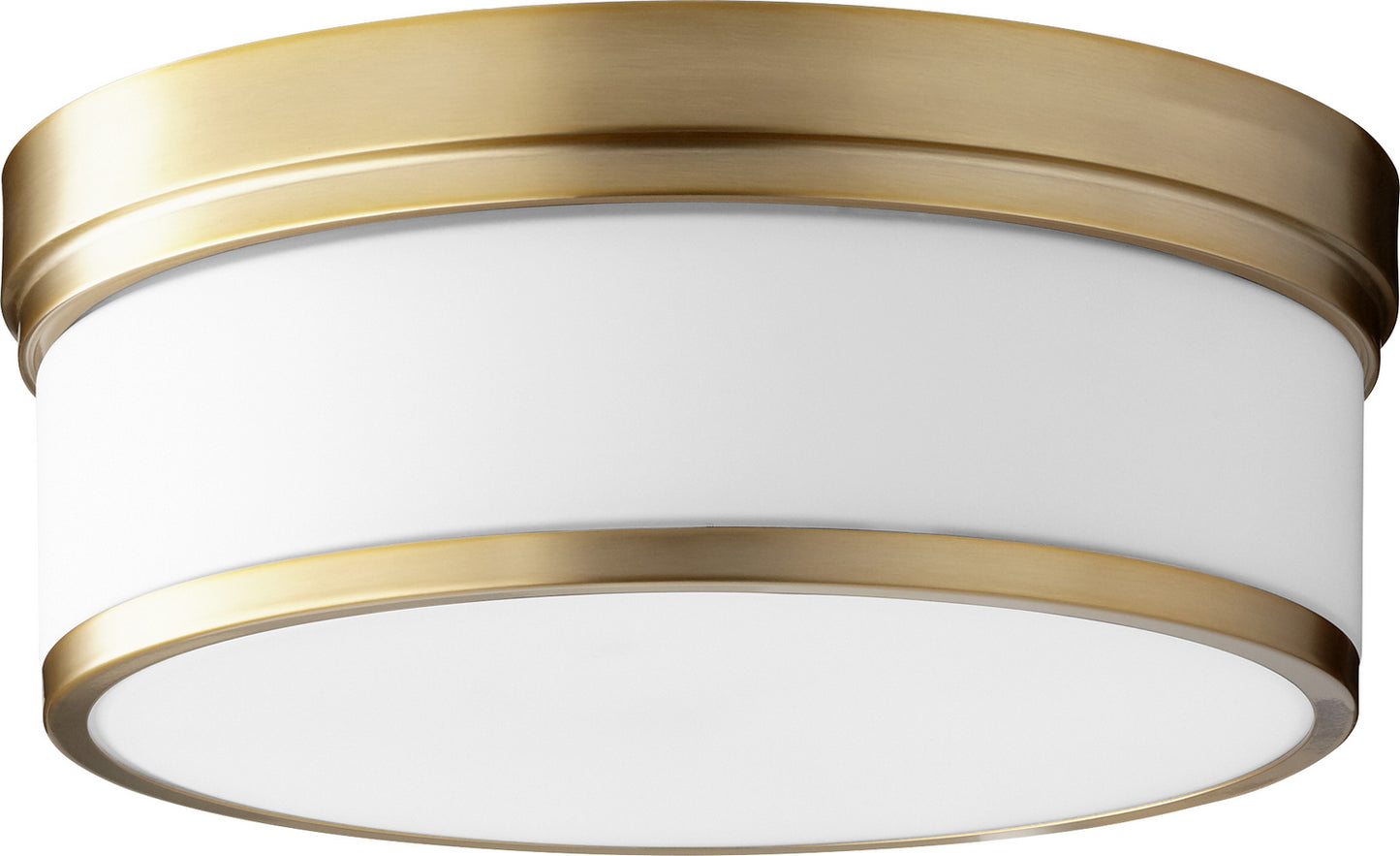  Celeste Three Light Ceiling Mount by Quorum in Aged Brass Finish (3509-14-80)