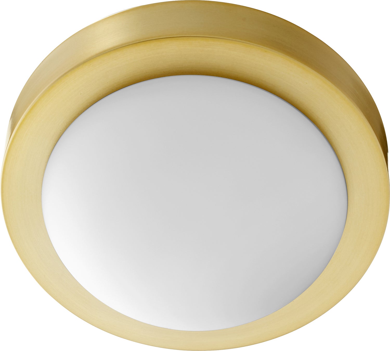  3505 Contempo Ceiling Mounts One Light Ceiling Mount by Quorum in Aged Brass Finish (3505-9-80)