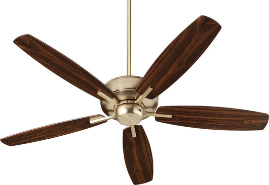  Breeze 52"Ceiling Fan by Quorum in Aged Brass Finish (7052-80)