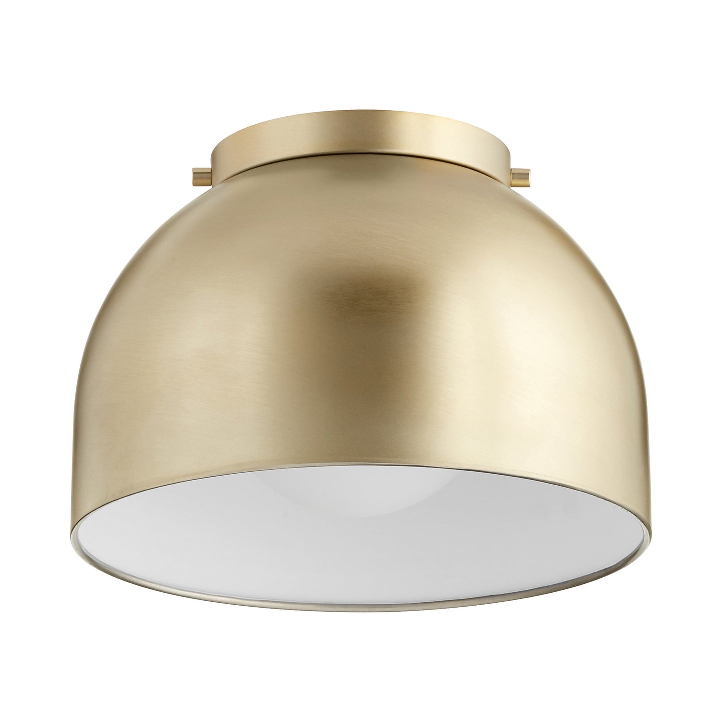  3004 Ceiling Mounts One Light Ceiling Mount by Quorum in Aged Brass Finish (3004-11-80)