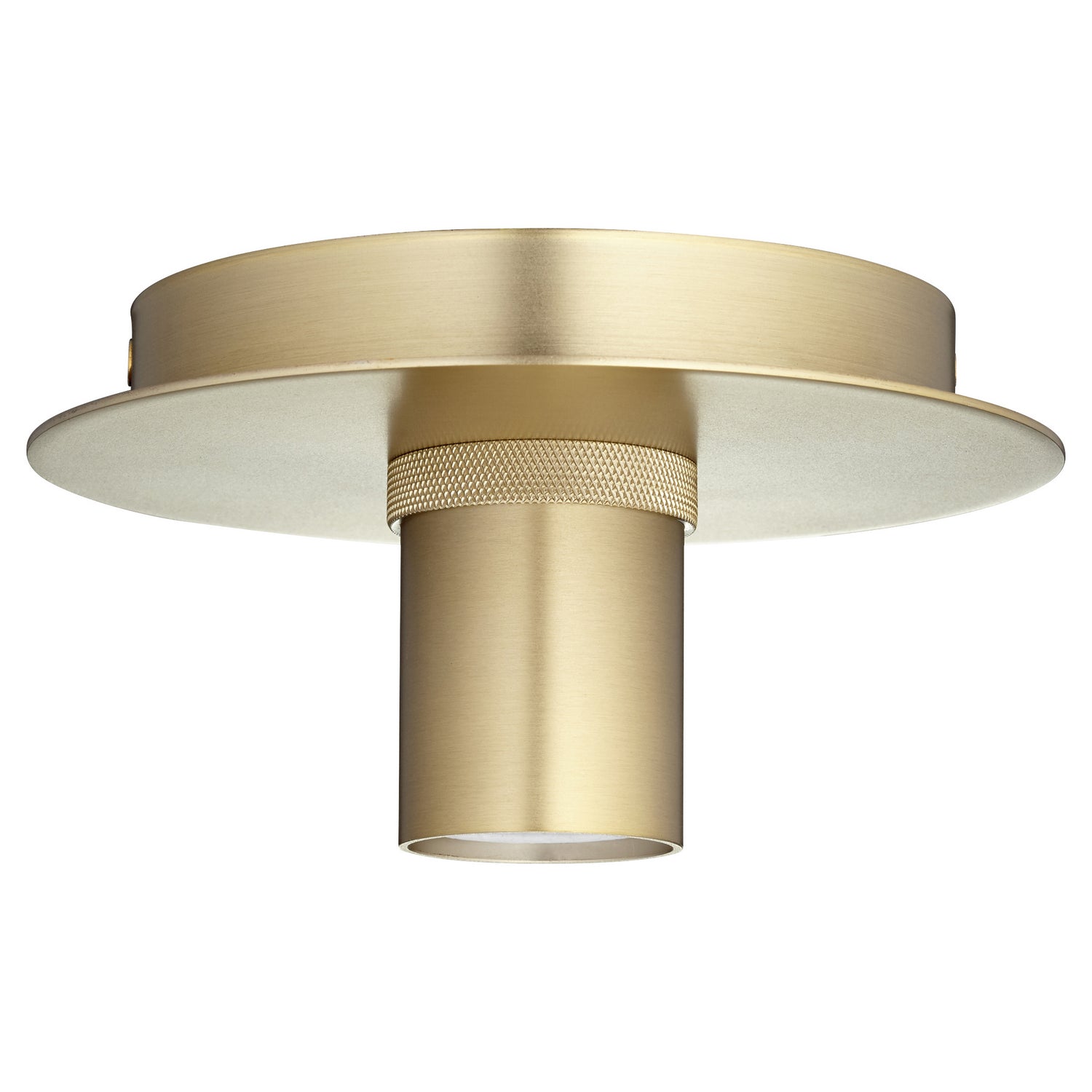  Keyless One Light Ceiling Mount by Quorum in Aged Brass Finish (322-80)